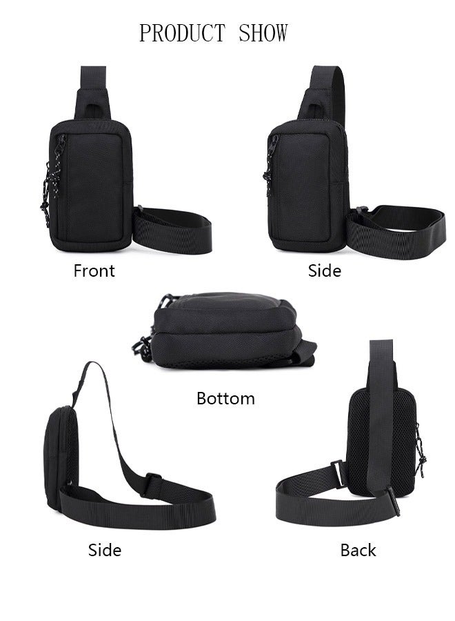 DUNISO Fashionable Sling Bag Crossbody Bag for Men Waterproof Sling Backpack Hiking Daypack Multipurpose Anti-theft Cross Body Chest Bag for Out door Sports  - Image 5