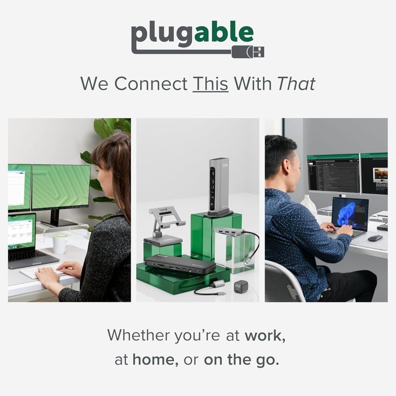 Plugable USB 2.0 to VGA Video Graphics Adapter for Multiple Monitors up to 1920x1080 Supports Windows 11,10, 8.1, 7, XP, Mac, and ChromeOS - Image 4