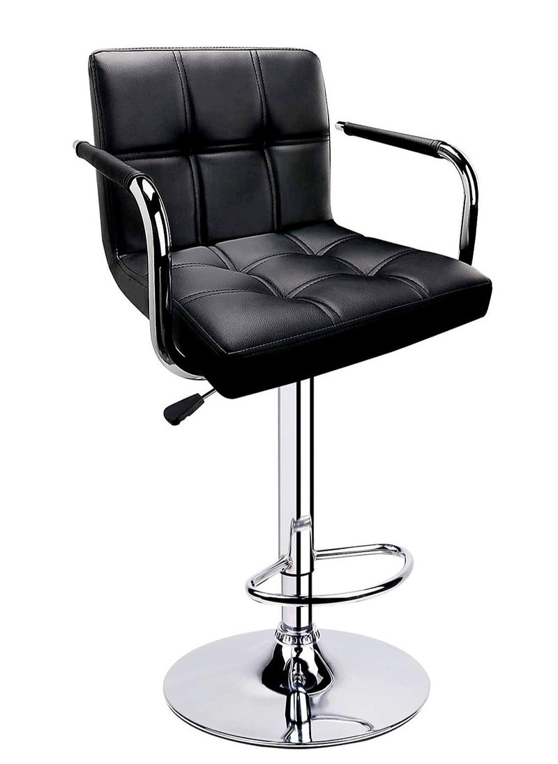 Living - SET OF 2 Modern Adjustable Counter Height Barstools - Image 1