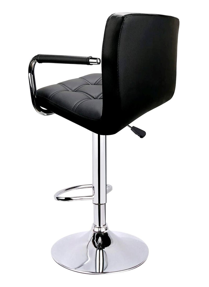 Living - SET OF 2 Modern Adjustable Counter Height Barstools - Image 1