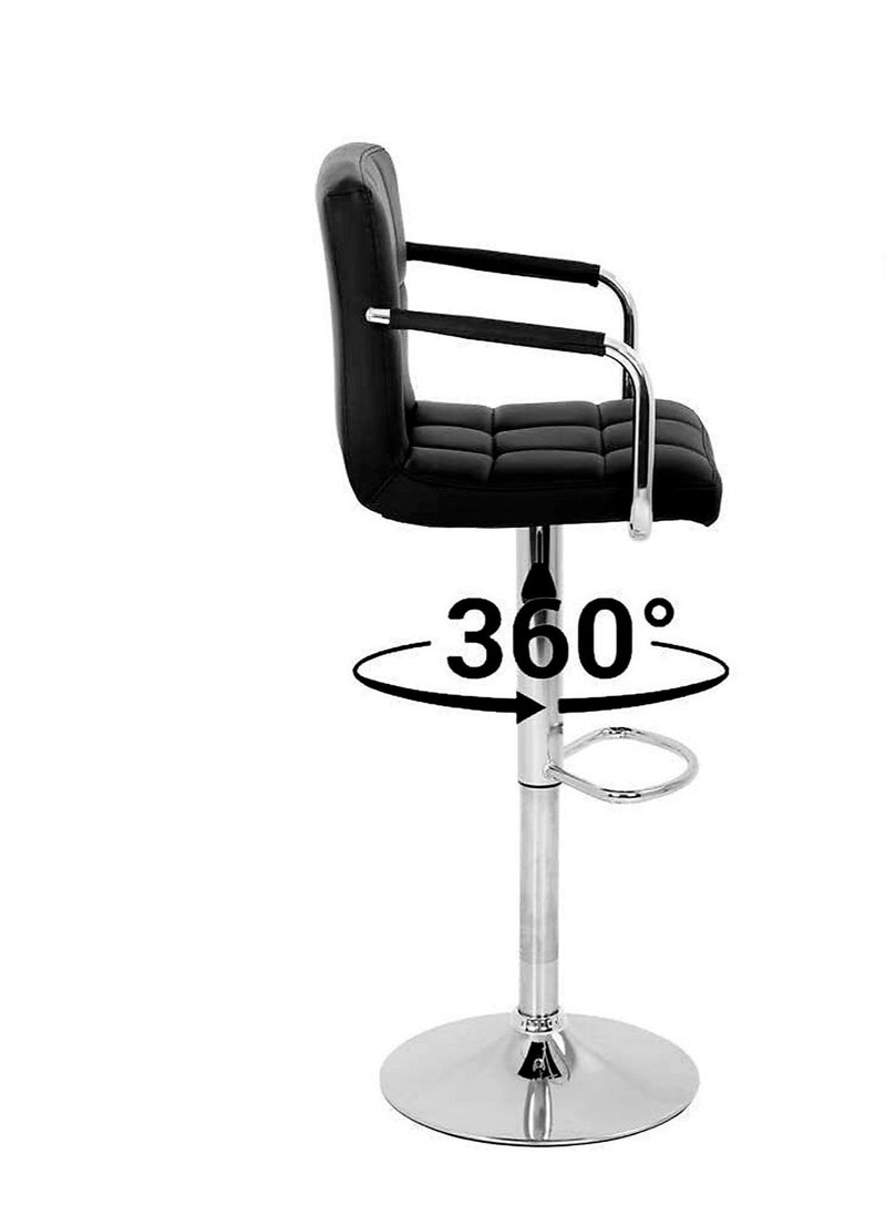 Living - SET OF 2 Modern Adjustable Counter Height Barstools - Image 1