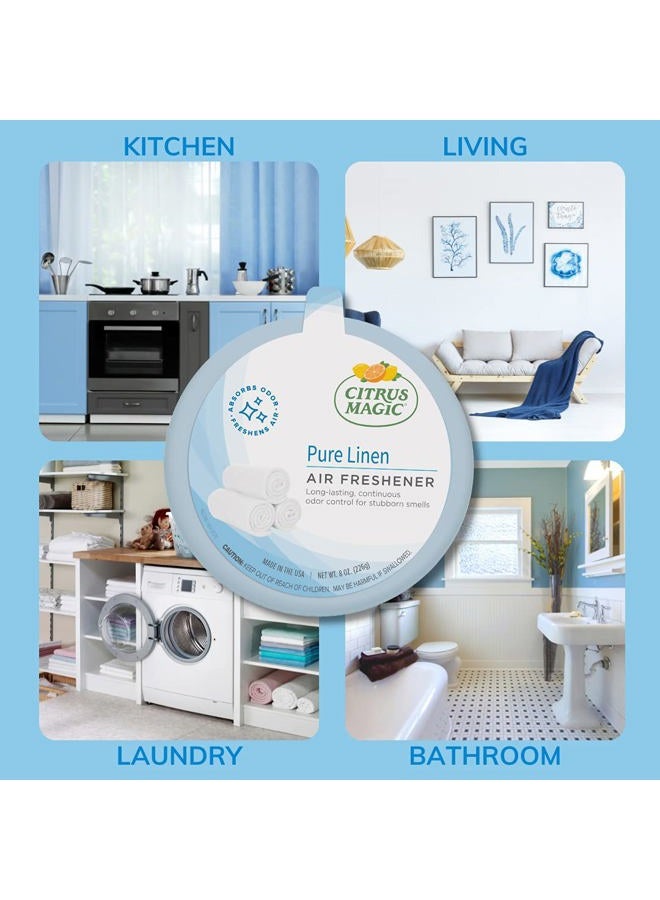 Citrus Magic معطر هواء صلب ماص للرائحة، لينن نقي، 8 أونصات، عبوة من 1 - Image 4