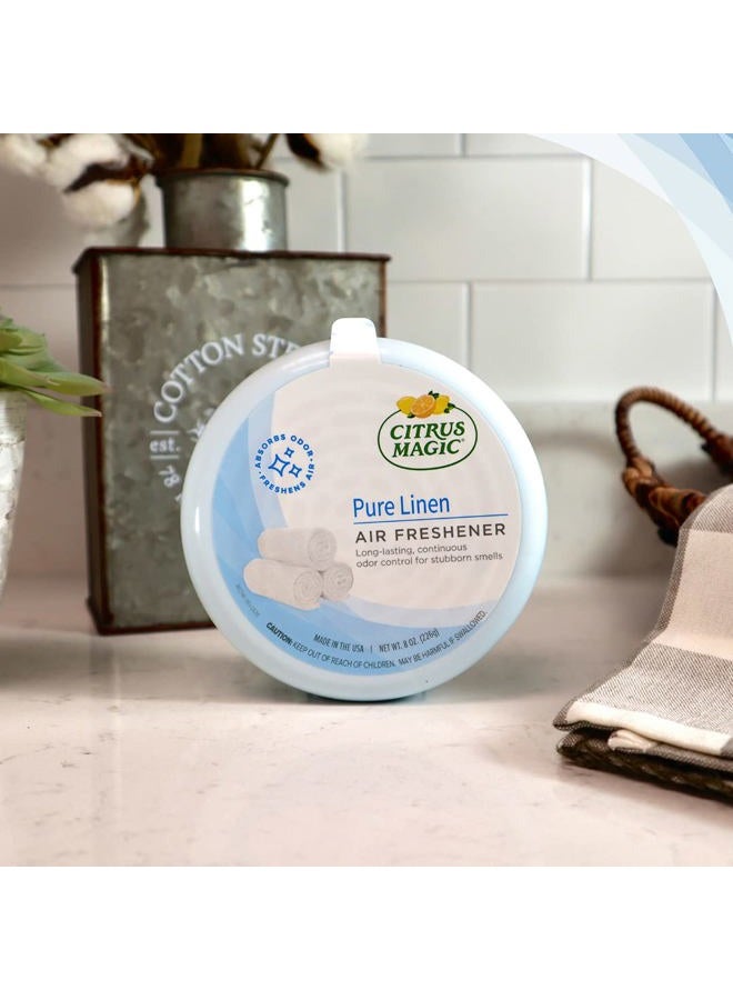 Citrus Magic معطر هواء صلب ماص للرائحة، لينن نقي، 8 أونصات، عبوة من 1 - Image 2