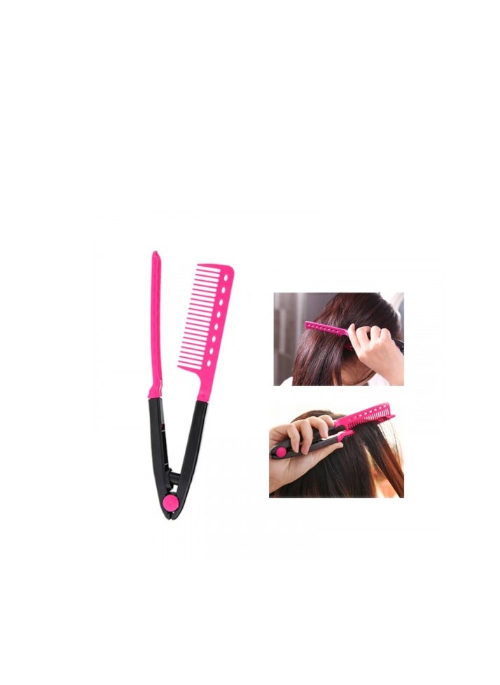 Generic Versatile V-shaped straightening comb provides smooth, tangle-free combing Ideal for thick and curly hair Can be used to style, straighten and make hair softer  - Image 5