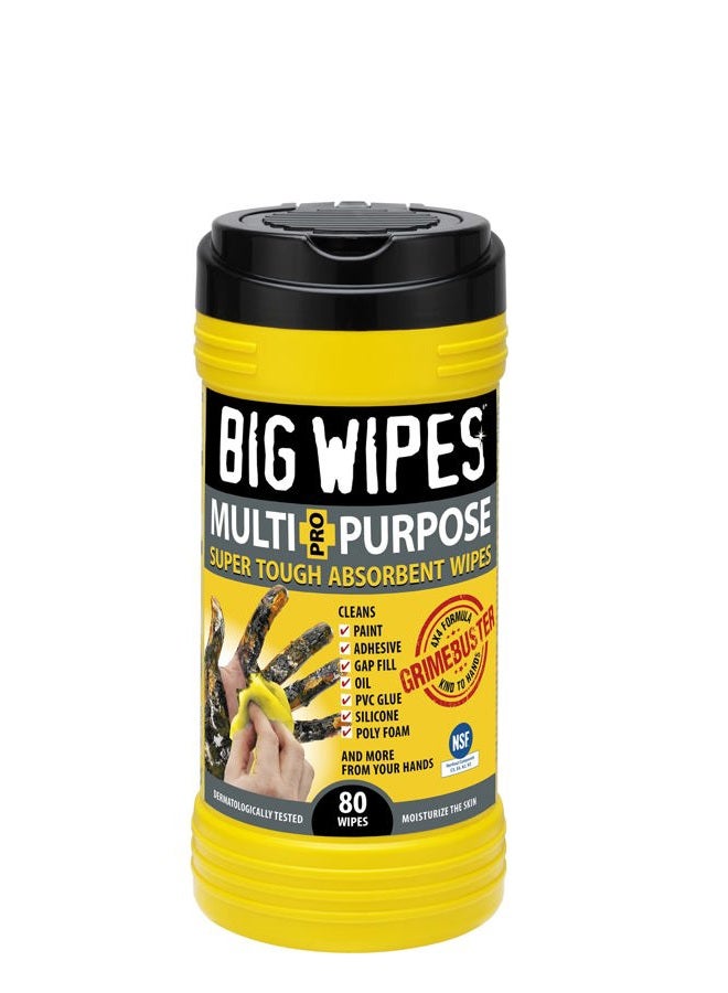Big Wipes مناديل متعددة الاستخدامات - مناديل فائقة القوة وامتصاصية - Image 2