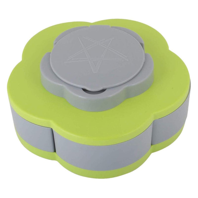 ADBERG ADBERG Home 5 Compartments Flower Candy Box Serving Rotating Tray Dry Fruit, Candy, Chocolate, Snacks Storage Box with Mobile Phone Stand(Green) - Image 2