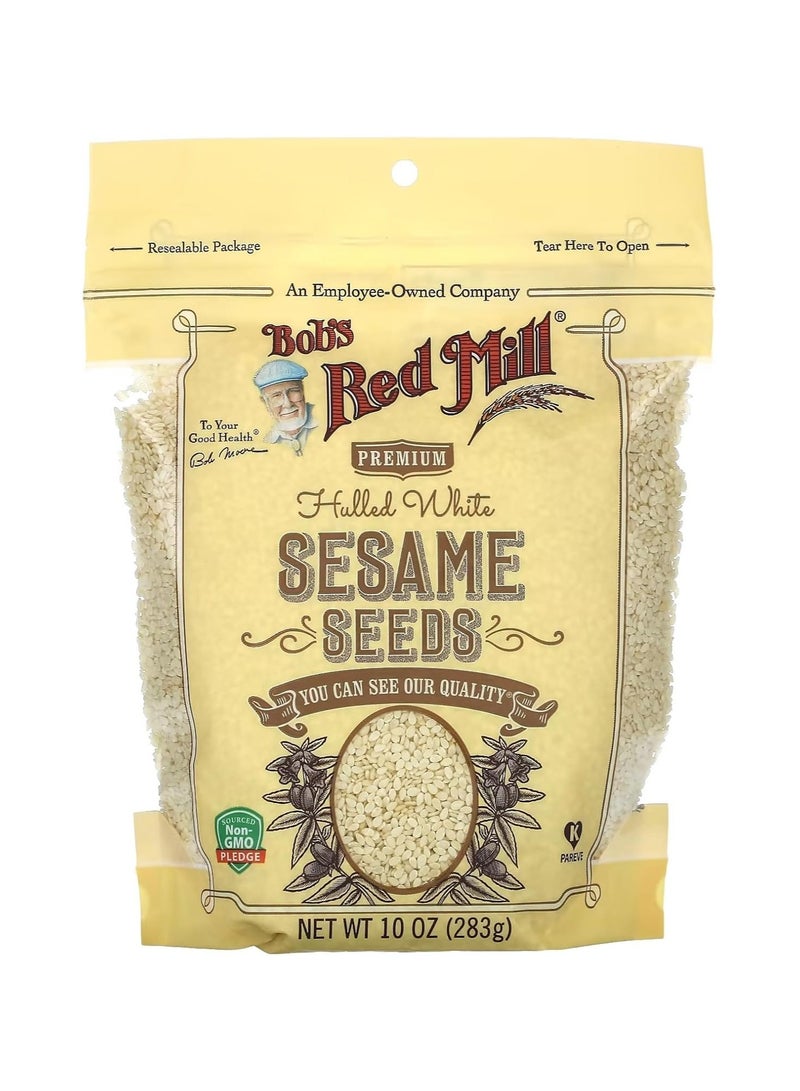 Premium Hulled White Sesame Seeds, 283g