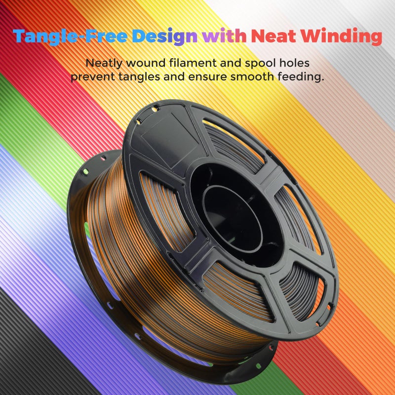 Flashforge 3D Printer Filament Silk PLA 1.75mm 1kg Spool-Dimensional Accuracy +/- 0.02mm (Silver) - Image 5