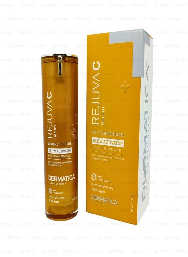 Dermatica Rejuva C Serum | Vitamin C Glow Activator | With Ethylated Ascorbic Acid, Alpha Arbutin & Hyaluronic Acid | For Radiant, Even-Toned Skin | 30ml - Image 1