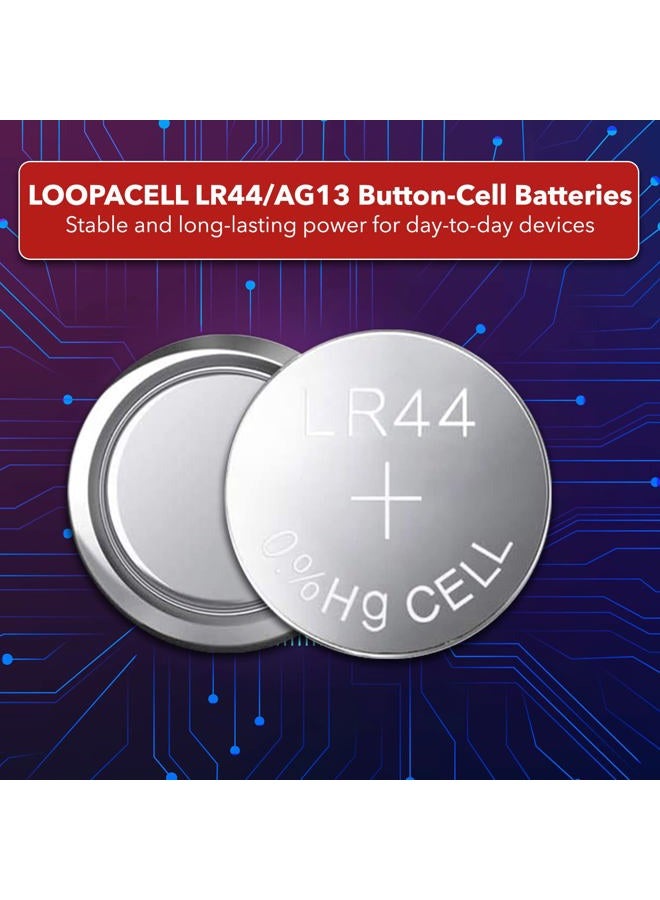 Loopacell LR44 AG13 357 Button Cell Batteries - Pack of 100 - Image 2