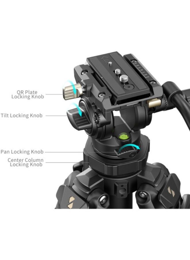 SmallRig Lightweight Video Carbon Fiber Tripod Kit AD-50 Pro 4420 - Image 2