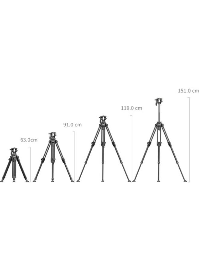 SmallRig Lightweight Video Carbon Fiber Tripod Kit AD-50 Pro 4420 - Image 5
