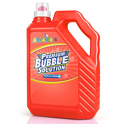 Aujazyble 70 oz Bubbles Refills for KidsPremixed Bubble Solution Refill Premium Bubble Liquid Bubble Juice for Bubble MachineWandBlower at Wedding and Party Kids Easy Grip Bottle - Image 1