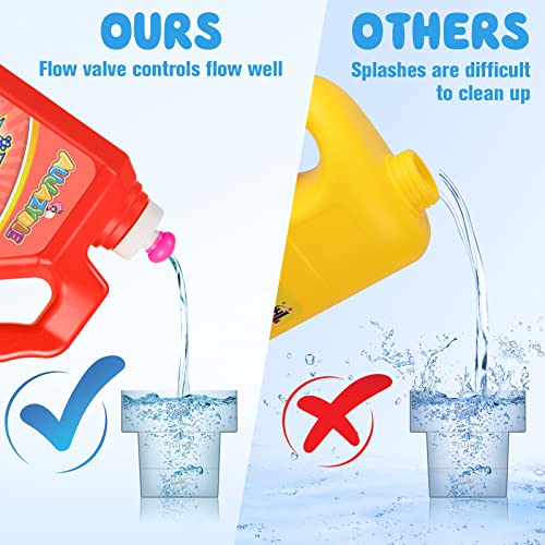 Aujazyble 70 oz Bubbles Refills for KidsPremixed Bubble Solution Refill Premium Bubble Liquid Bubble Juice for Bubble MachineWandBlower at Wedding and Party Kids Easy Grip Bottle - Image 5