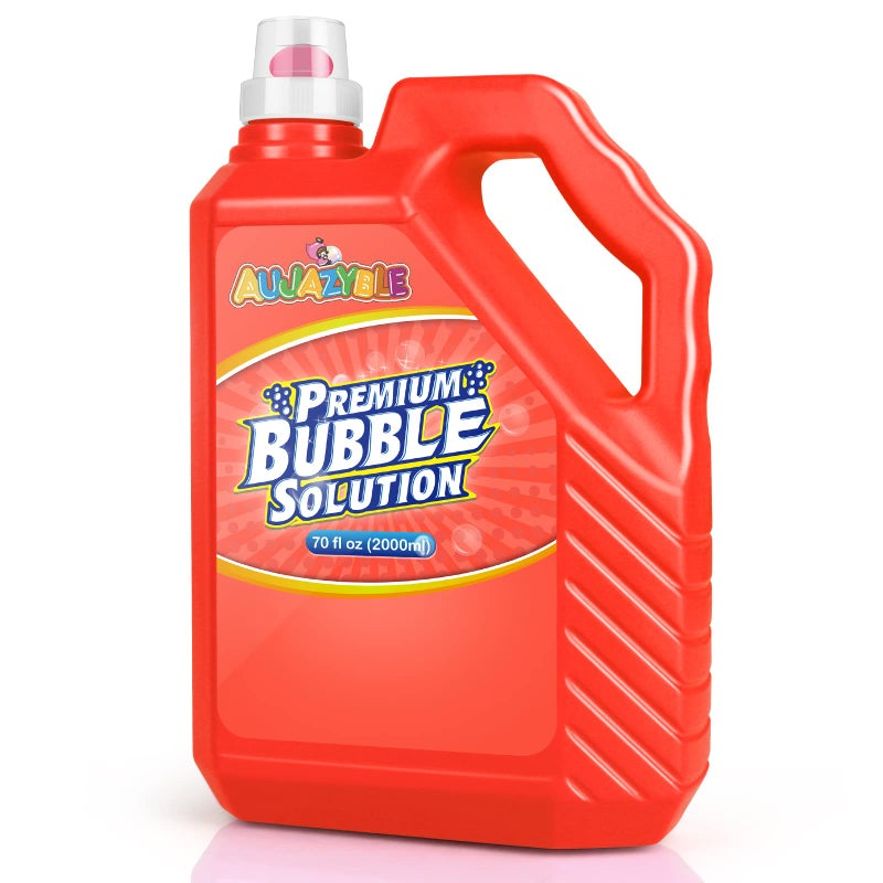 Aujazyble 70 oz Bubbles Refills for KidsPremixed Bubble Solution Refill Premium Bubble Liquid Bubble Juice for Bubble MachineWandBlower at Wedding and Party Kids Easy Grip Bottle - Image 3