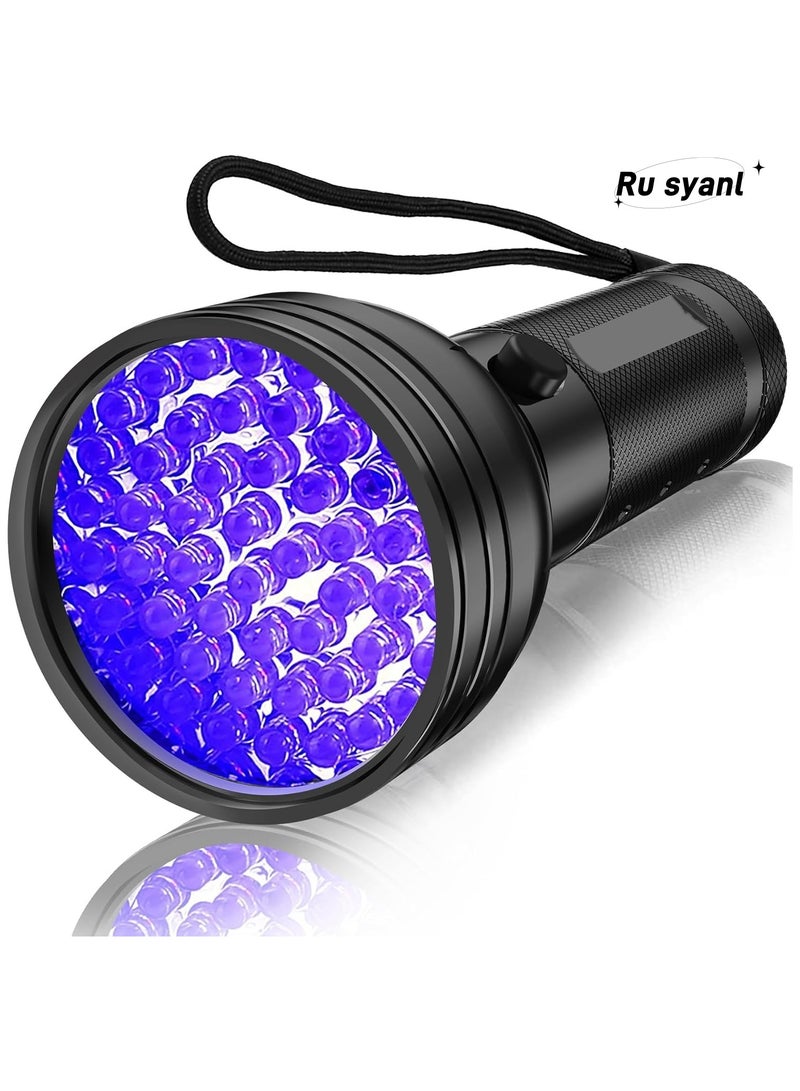 Ru syanl UV Flashlight Black Light - 51 LED Blacklight Pet Urine Detector for Dog/Cat Urine Dry Stains Bed Bug Resin Curing Scorpions Finder - Image 1