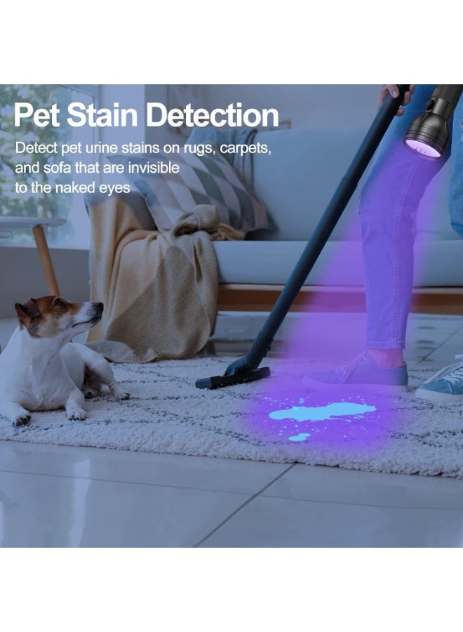 Ru syanl UV Flashlight Black Light - 51 LED Blacklight Pet Urine Detector for Dog/Cat Urine Dry Stains Bed Bug Resin Curing Scorpions Finder - Image 3