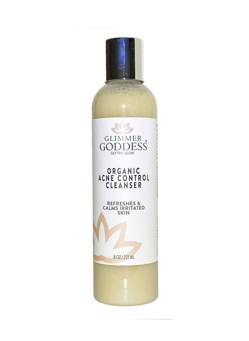 glimmer goddess GLIMMER GODDESS Organic Acne Face Wash, Cleanser with Salicylic Acid for Acne & Oily Skin, 8 oz  - Image 1