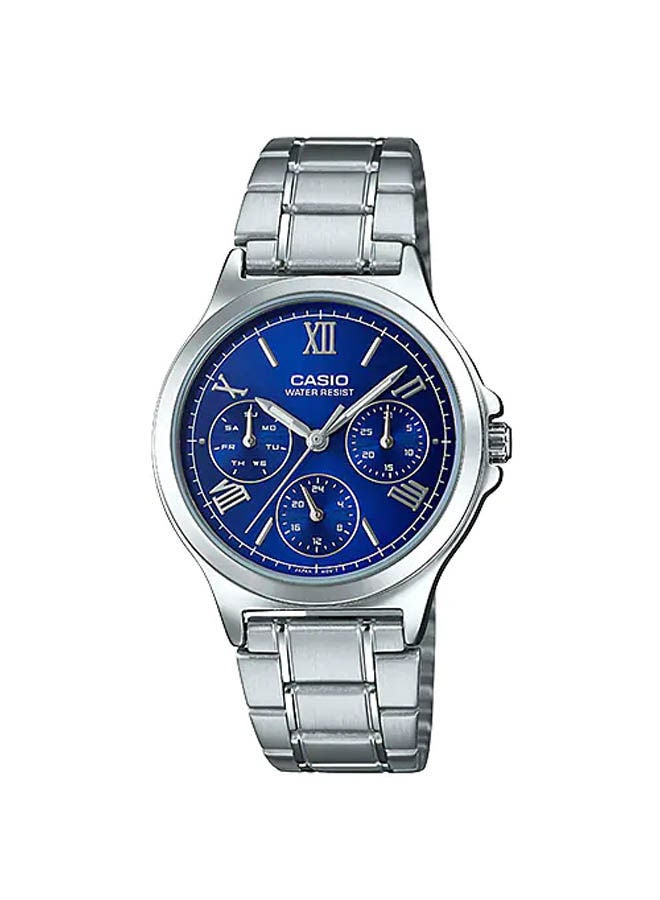 كاسيو ساعة يد من ستانلس ستيل كرونوغراف LTP-V300D-2A2UDF - Image 1