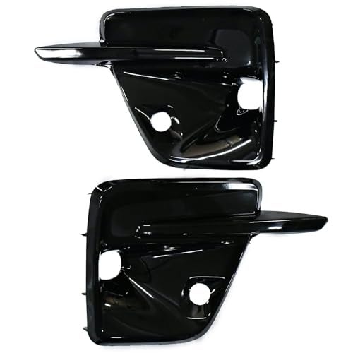 KMH Combo of Fog Lamp Covers + Lower Grill Sport Caps Black Compatible with Toyota Fortuner GR Sports | Car Accessories Set Stylish Exterior - Upgrade Set of 2, Black Finish - Image 2