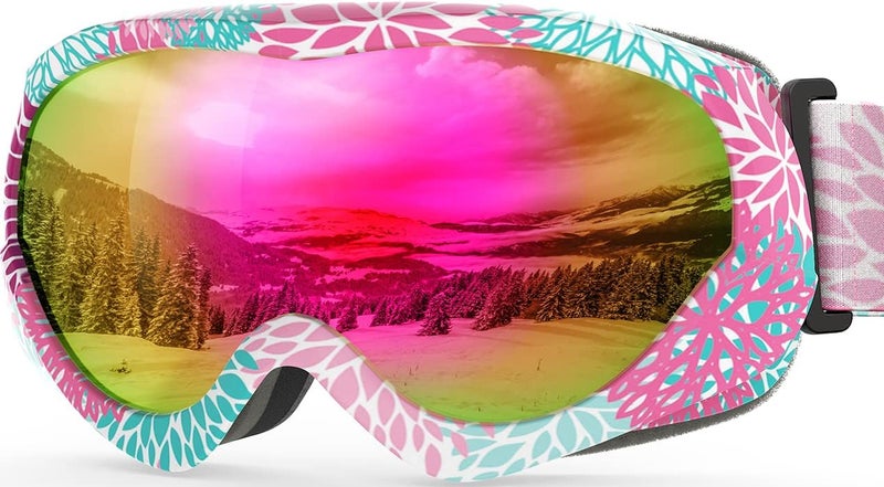 OutdoorMaster Kids Ski Goggles - Helmet Compatible Snow Goggles for Boys & Girls with 100% UV Protection - Image 1