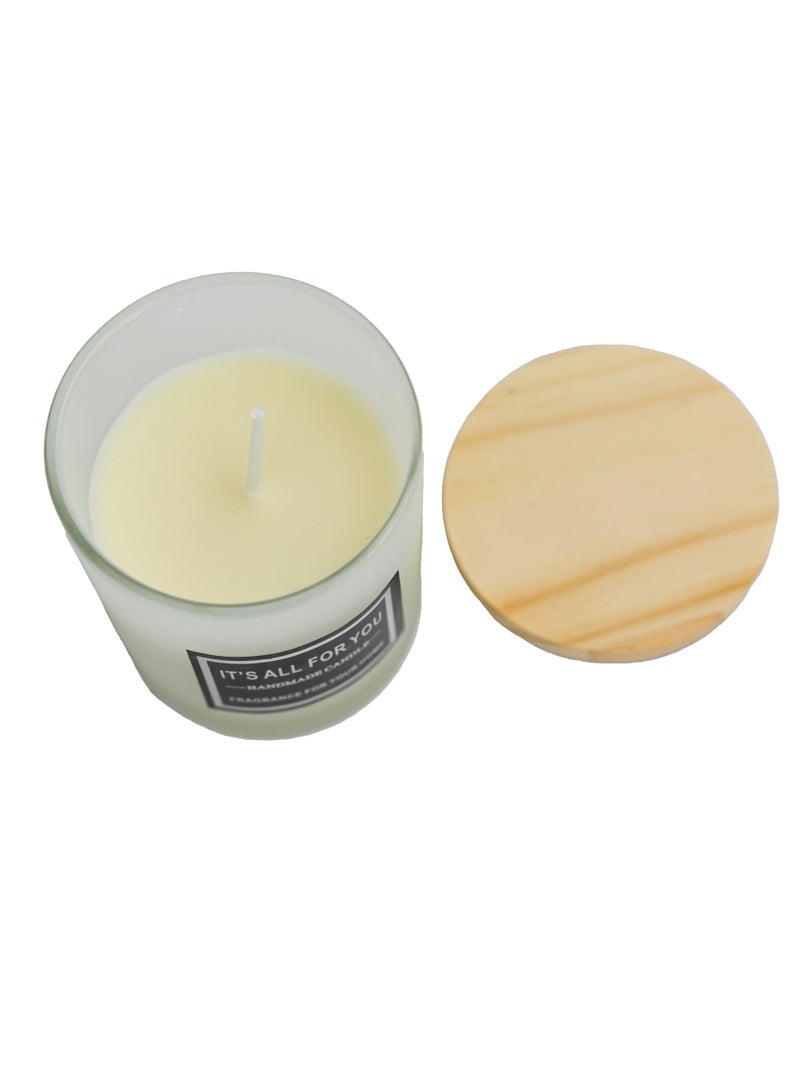 White Scented Candles For Aesthetic Appeal, Table Décor Candles, White Candles, Birthday Gift For Women, Gift For Mom, Scented Candles For Any Occasion  - Image 1