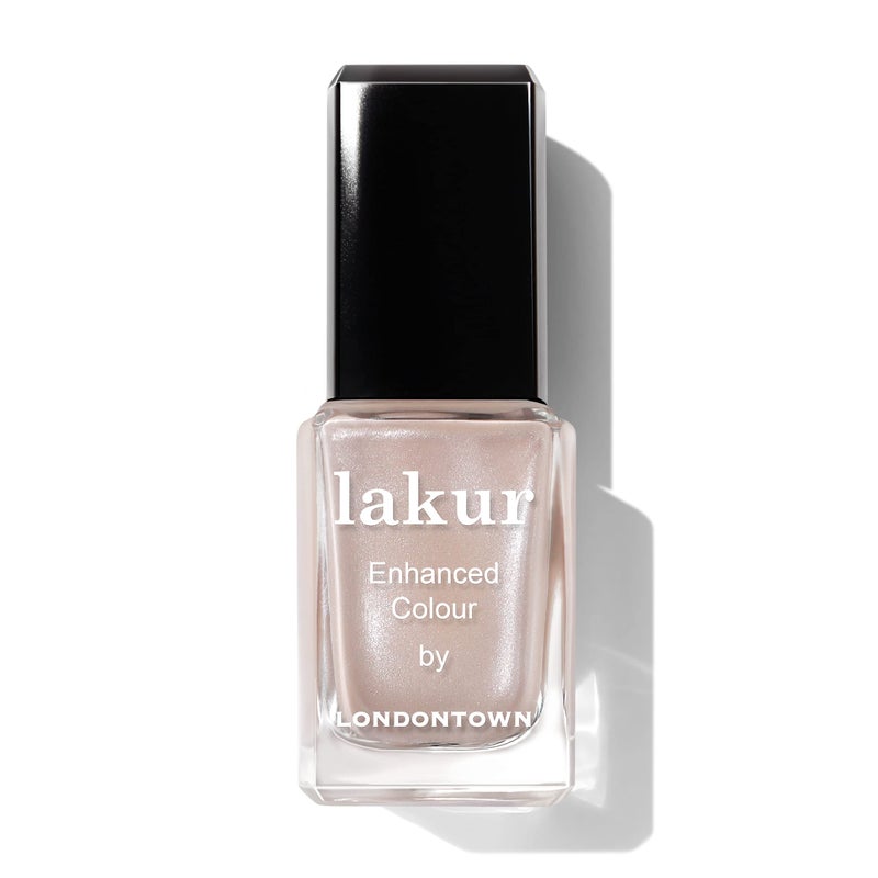 LONDONTOWN lakur Nail Polish - Chip-Resistant, Non-Toxic, Conditions & Hydrates Nails | Shimmery Shimmery Champagne, Pearl, .40 fl oz - Image 1
