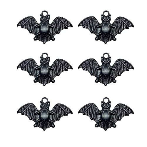 ZILucky Set of 12 Bats Shower Curtain Hooks Rings Halloween Party Supplies Haunted House Decoration Stainless Steel Rustproof (Black-Bat) - Image 2