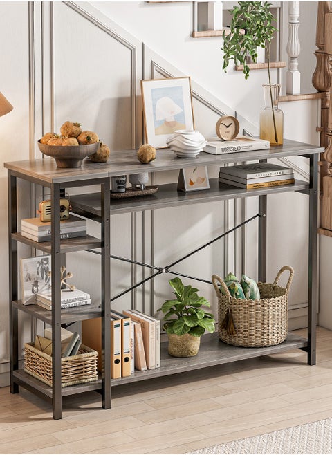 130*35*90cm Sofa Table, Extra Long Console Table, Entryway Table with Storage Layer, Hallway Entry Table for Foyer