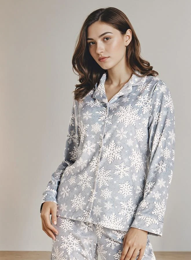 سبلاش فيڤ طقم بيجامة مطبوع