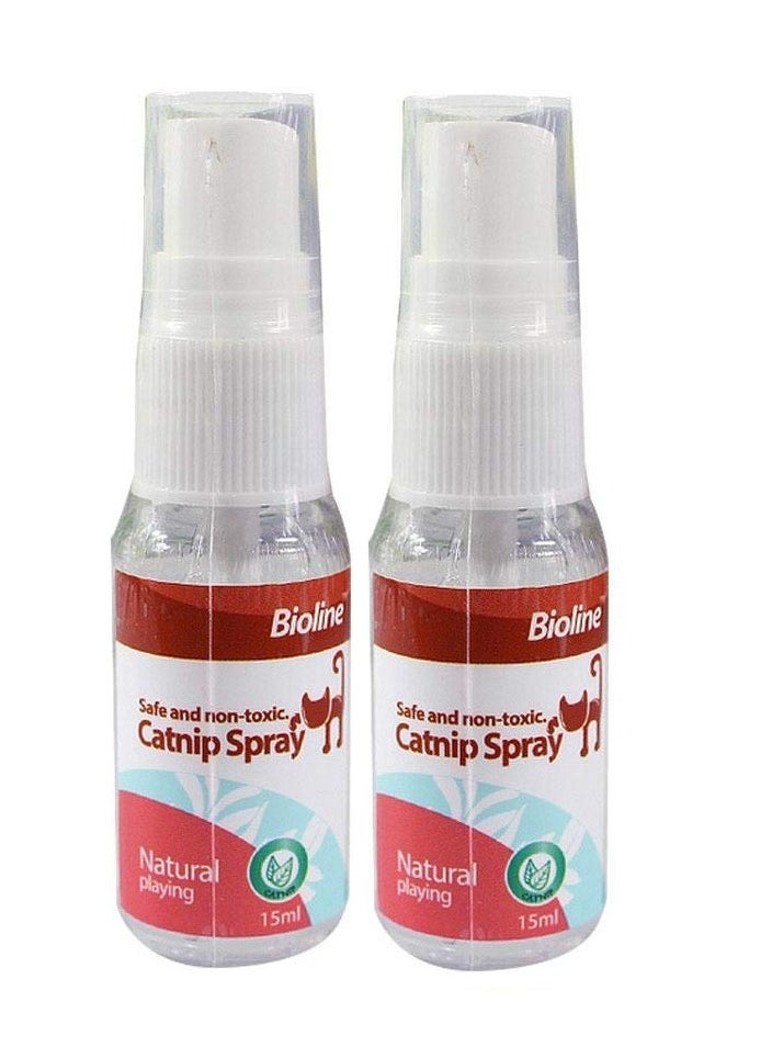 Natural Catnip Spray for Cats 2X15ml