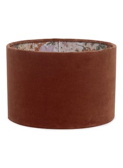 Shallow Cotton Velvet Drum Lampshade Terracotta - Large - pzsku/ZAA1AC5C07760A9919614Z/45/_/1728978628/c992cb58-2850-4ebf-b2a3-ff407a5863f2