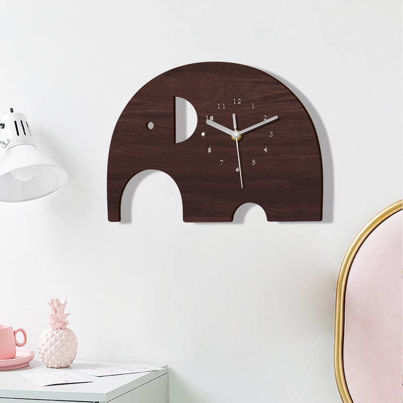 Mcc401-418 Three-Dimensional Cartoon Wooden Wall Clock Creative Silent Clock Children'S Room Decorative Wall Clock Uv Printing - Image 4