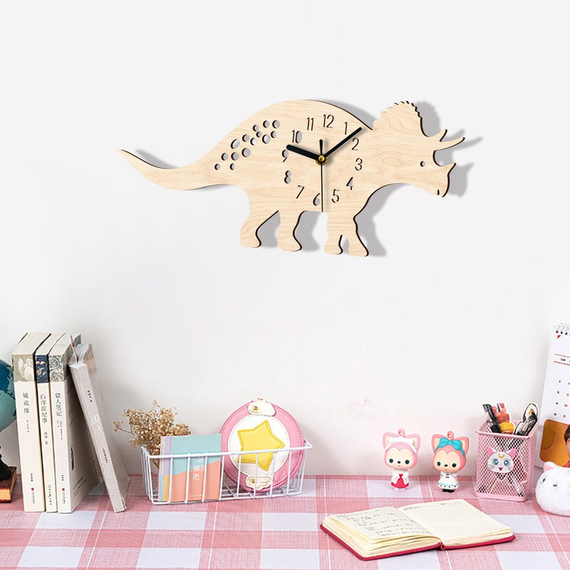 Mcc401-418 Three-Dimensional Cartoon Wooden Wall Clock Creative Silent Clock Children'S Room Decorative Wall Clock Uv Printing - Image 5
