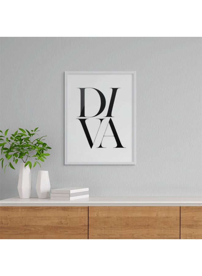 آرت دیکور  ديكور فني مؤطر بطباعة صورة فنية جميلة من ديفا جدار الفن الطباعة الحديثة أزياء اقتباس ملصق ديكور جمالي أنيق لغرفة النوم غرفة خلع الملابس الحد الأدنى من الأعمال الفنية باللون الأسود والأبيض والهدايا - Image 3