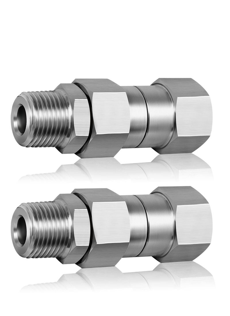 KASTWAVE 3/8 NPT Pressure Washer Swivel Fittings Kit, 2pcs Pressure Washer Swivel Joints,  360 Degree Kink Free Swivel Fitting For Pressure Washer Gun, Hose  - Image 1