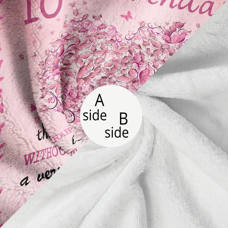 Gevuto 10 Year Old Girl Birthday Gifts Blankets 10th Birthday Decorations for Girl Throw 50""X60""  Best Gifts for 10 Year Old Girls  Double Digits Birthday Gifts for 10 Year Old Girls  Teen Girl Gifts - Image 5