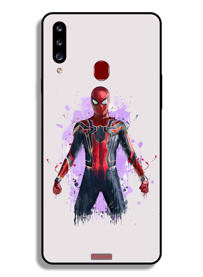 Tolwak Samsung Galaxy A20s Protective Case Cover Iron Spider Artwork - Image 1
