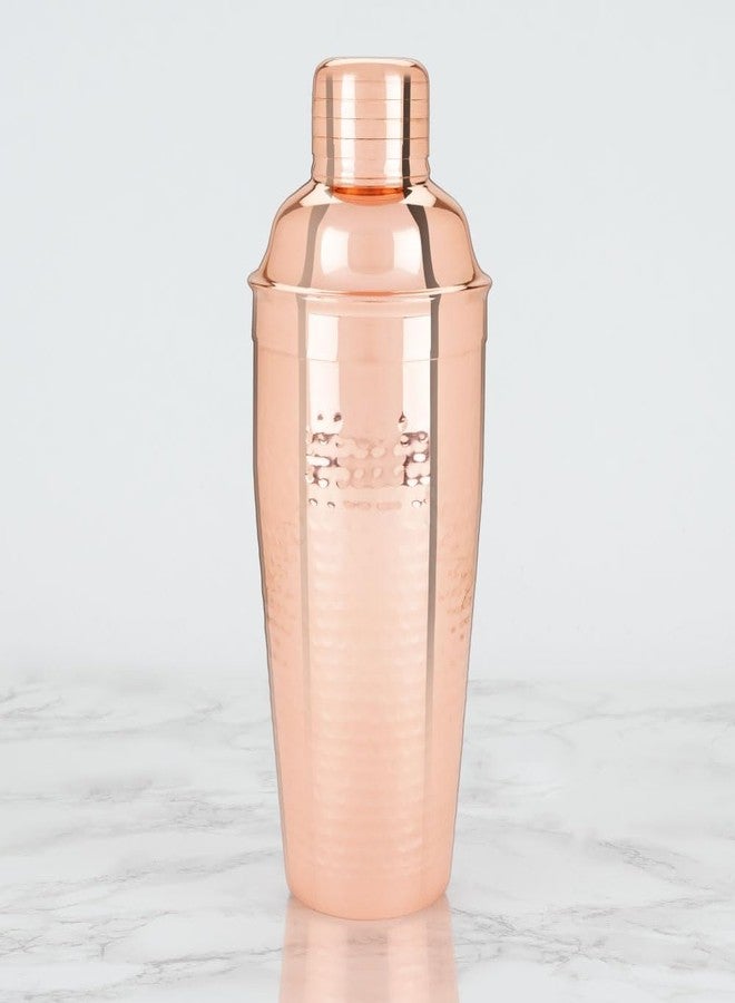 تواين خلاط كوكتيل مطروق من الفولاذ المقاوم للصدأ مع مصفاة، مثالي لتحضير كوكتيلات القهوة الباردة، والمارجريتا، والويسكي ساور، بالإضافة إلى مجموعة من قطعة واحدة. ملحقات بار منزلي، أدوات بار، سعة 25 أونصة. - Image 5