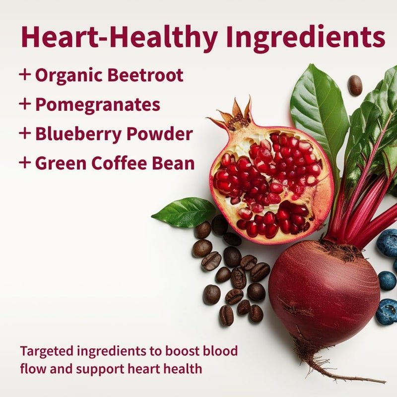 Snap Supplements Beet Root Gummies Nitric Oxide Supplement wOrganic Beets Vitamins Pomegranate  Antioxidants for Energy Heart Health  Circulation Support 60 Sugar Free Gummies 2 Pack Cherry - Image 3