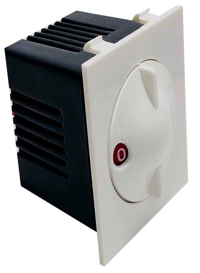 HI PLASST PINS N PLUGS Hi-Plasst Socket Nixon (Pack of1) 2M Socket Type Electronic Fan Regulator, 5-Step, Modular Step Type Regulators for Fan For Home & Offices (L*B = 5 * 4.7cm) Capacitor Based - Image 1