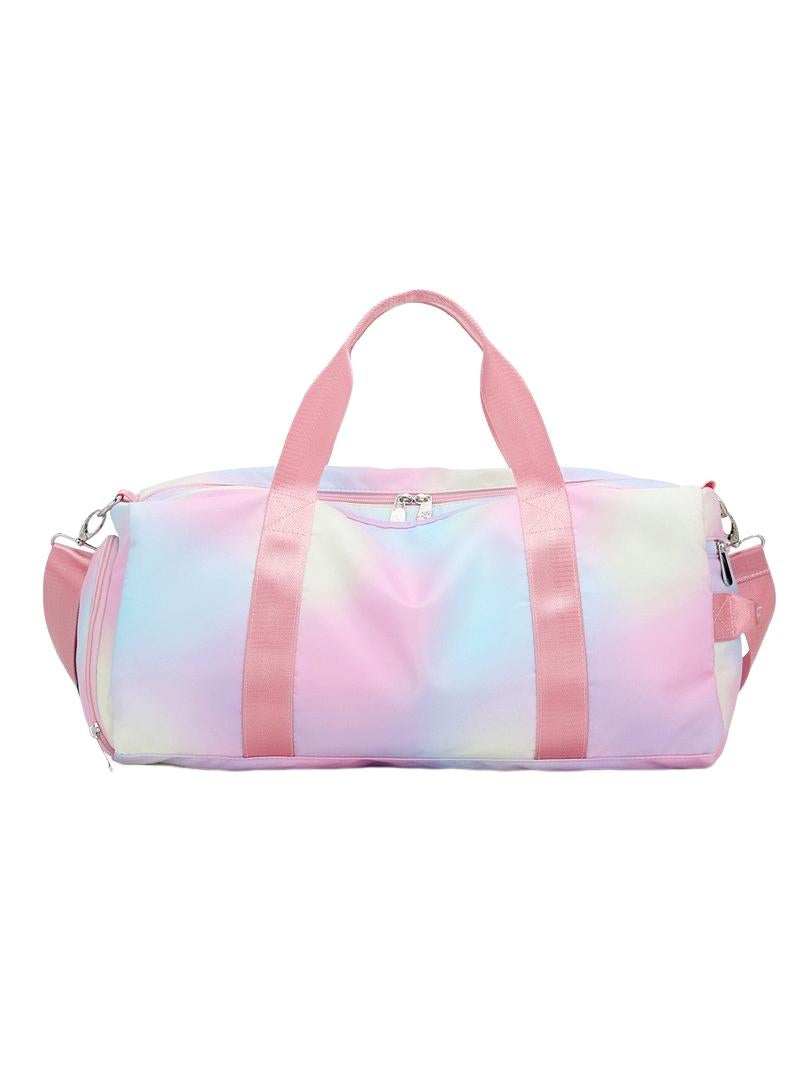 General Large Capacity Waterproof Graffiti Print Swimming Fitness Sports Bag Travel Bag  - Image 1