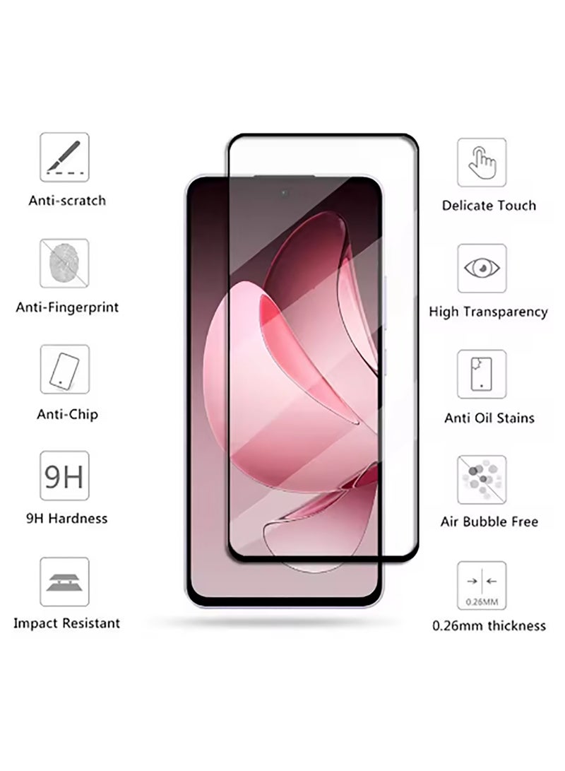 2 in 1 For OPPO Reno 13F Screen  Camera Protection - High transparency full coverage security protector - Image 2