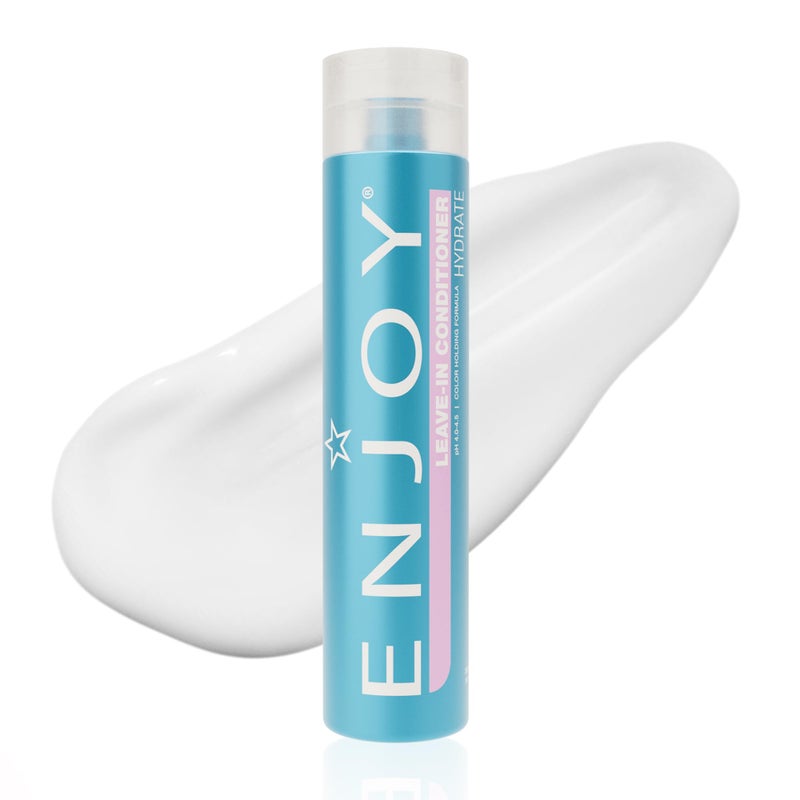 Enjoy Leave In Conditioner  Eliminates Frizz Cleansing Moisturizing Smoothing  Sulfate Free For Thick Coarse or Curly Hair 101 Fl Oz