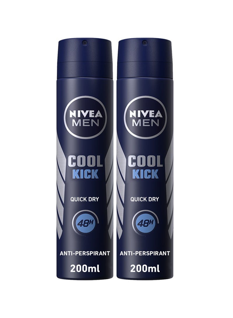 Nivea Deodorant Spray Cool Kick Fresh Scent Pack of 2 - Image 1