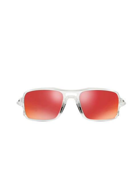Oakley Triggerman Sunglasses with Matte Clear Frame and Torch Iridium Lenses