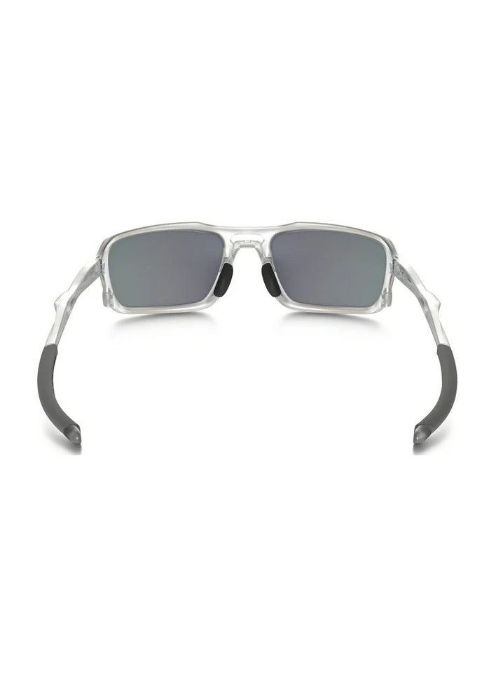 Oakley Triggerman Sunglasses with Matte Clear Frame and Torch Iridium Lenses