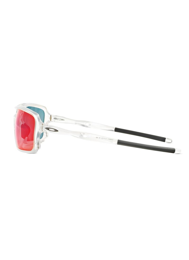 Oakley Triggerman Sunglasses with Matte Clear Frame and Torch Iridium Lenses