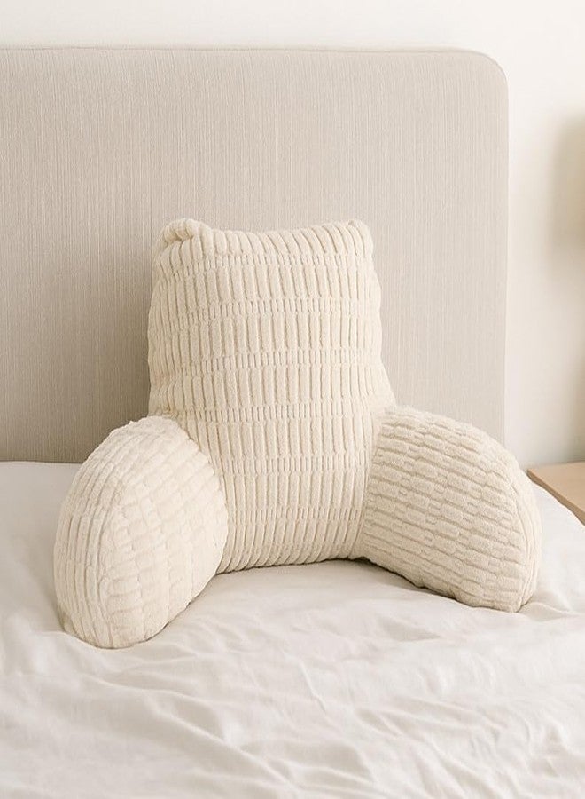 Comfy Reading Pillow with Arms - Supportive Backrest for Bed and Floor Lounging, Perfect for Reading and Relaxing - Image 1
