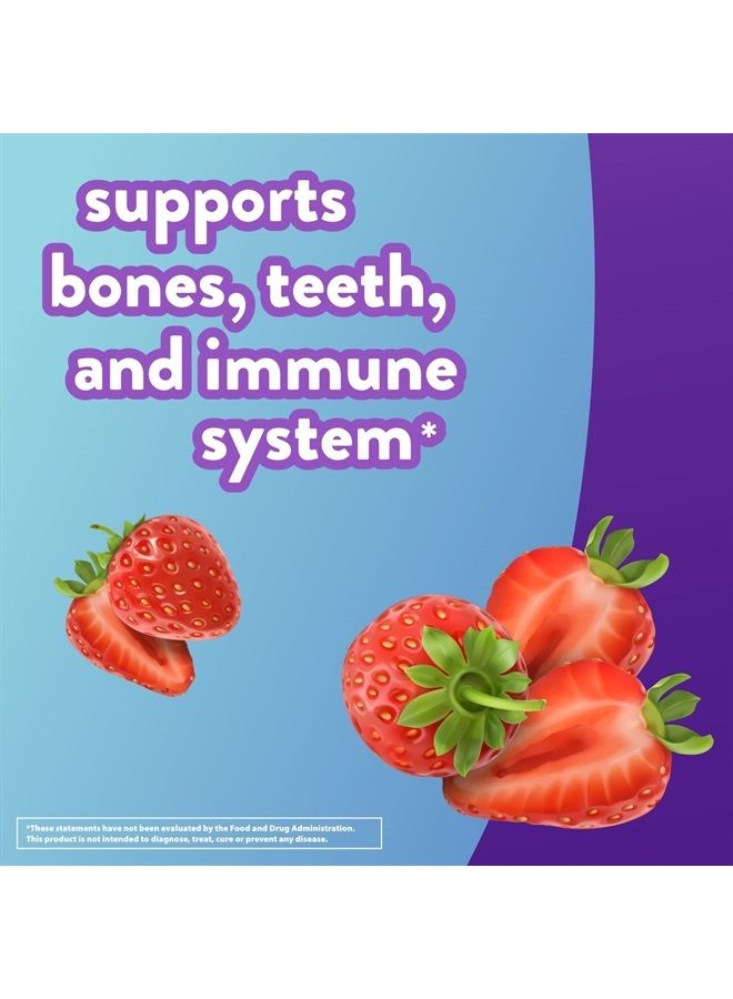 vitafusion Extra Strength Vitamin D3 Gummy, Strawberry Flavored Bone and Immune System Support (1) 120 Count - Image 4